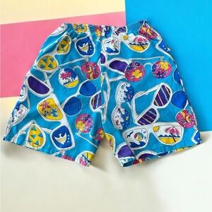 Totally  80’s vintage novelty sunglasses new wave boxer style shorts